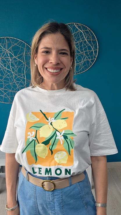 Lemon Print T-Shirt