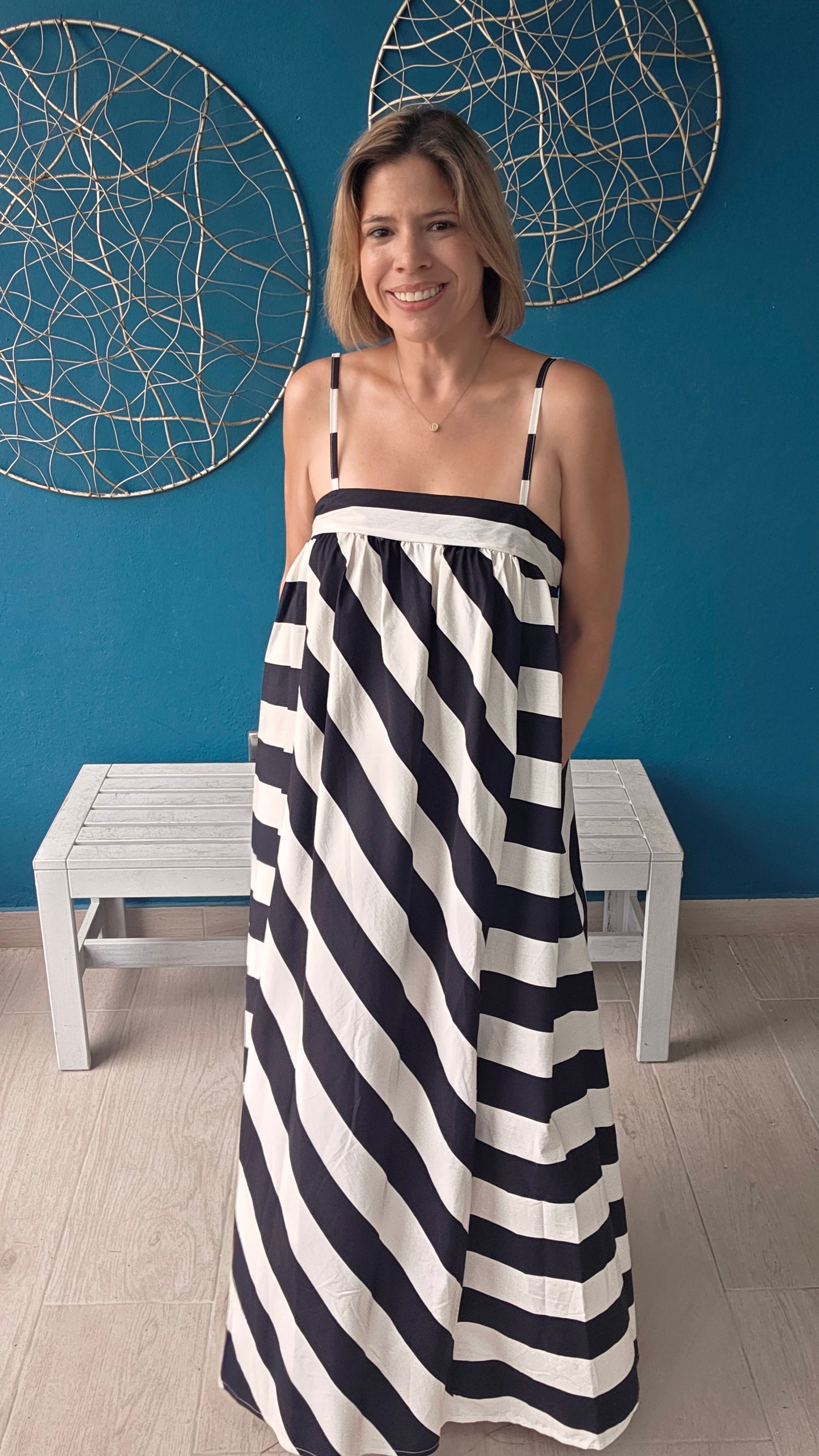 Stripes Cotton Dress