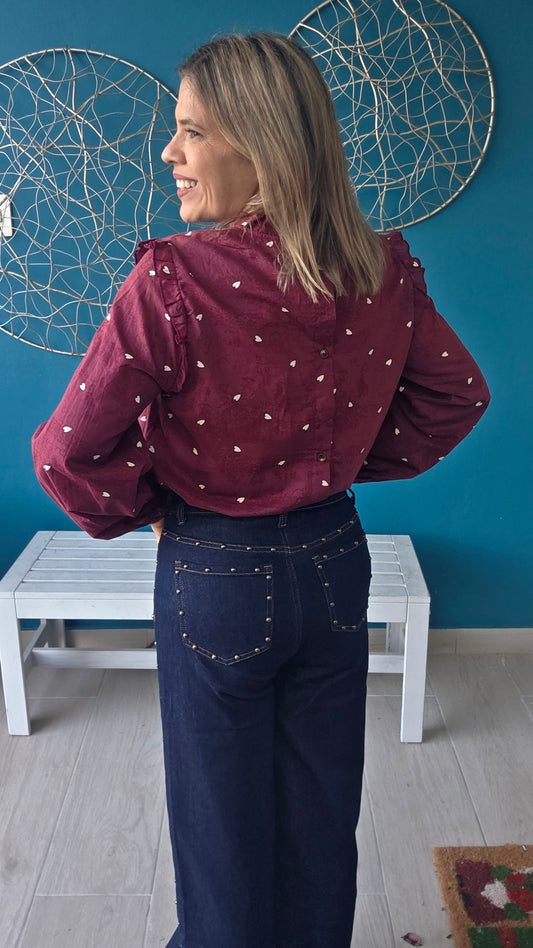 Hearts Long Sleeve Top