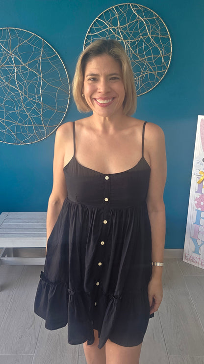 Black Mini Dress with hidden short
