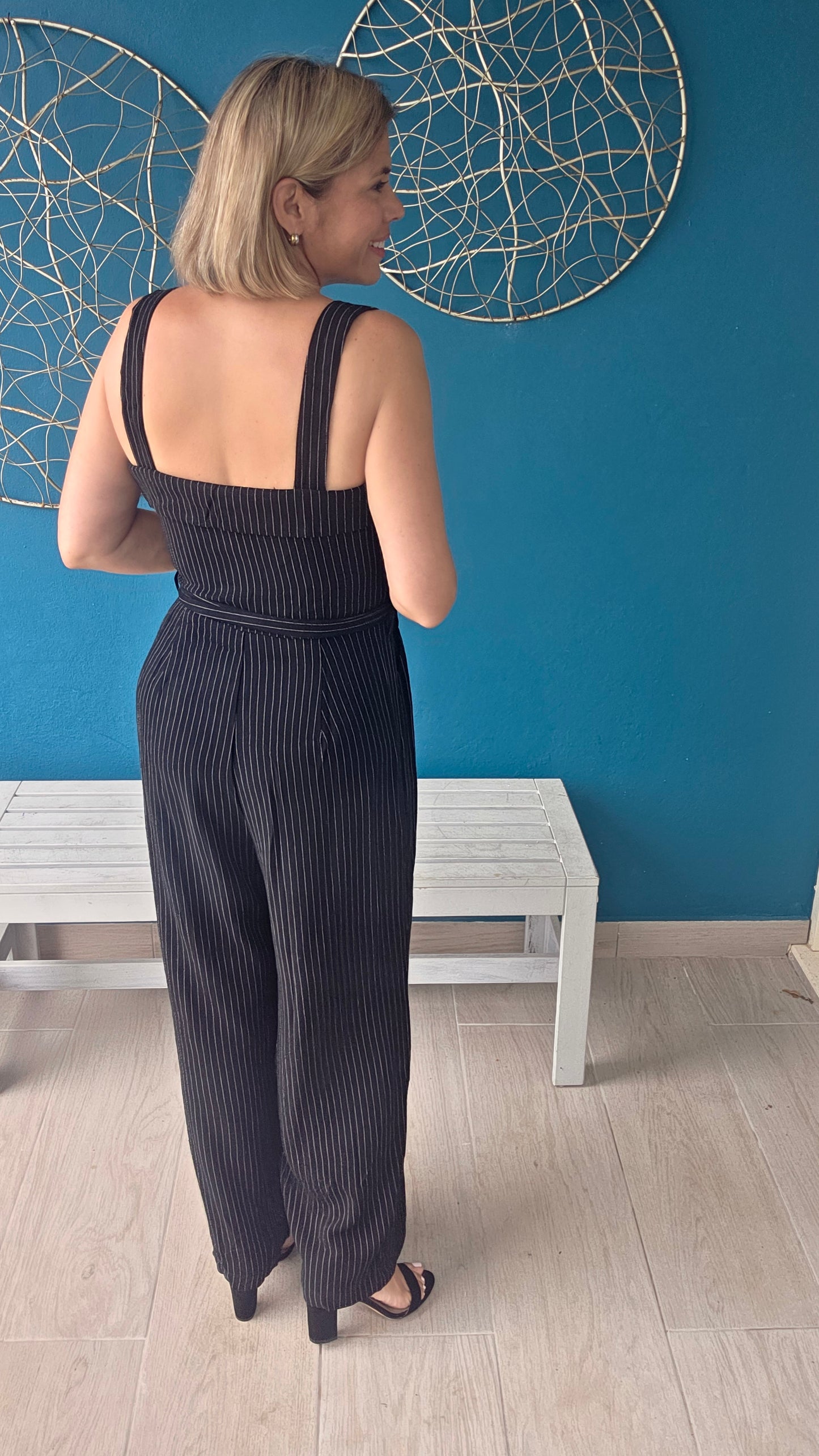 Striped Jumpsuit