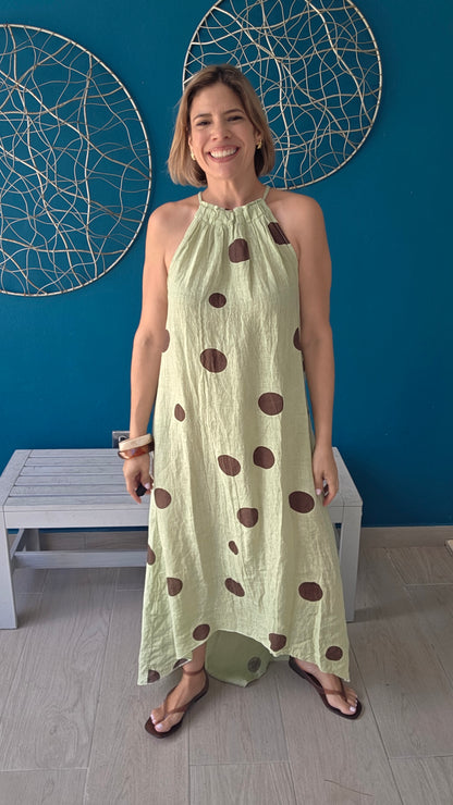 Polka Dots Halter Dress