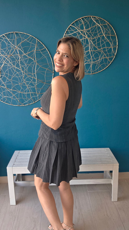 Striped Vest Mini Dress