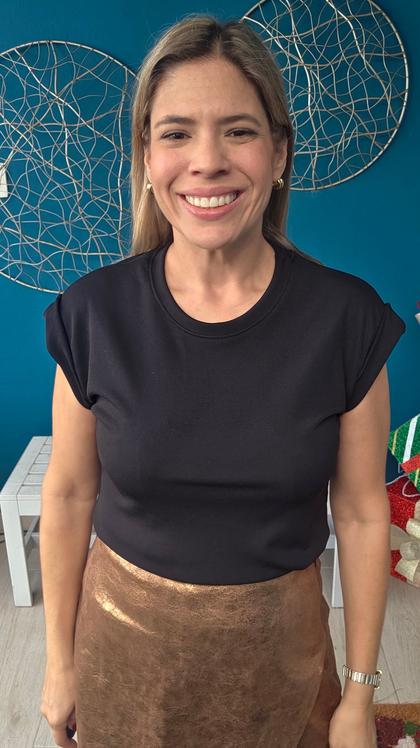 Ashbey Rib Black Top