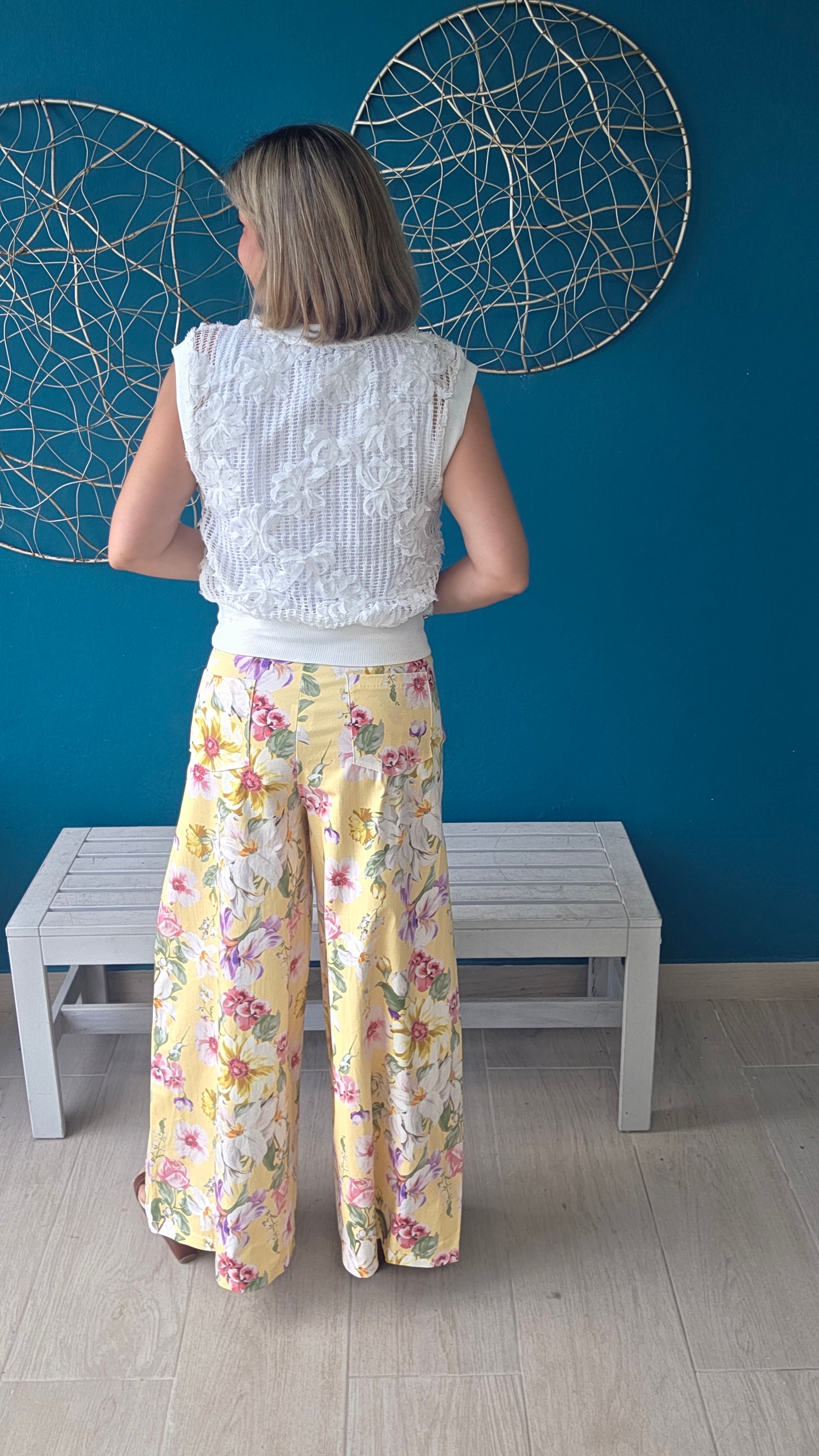 Flowers Palazzo Pants
