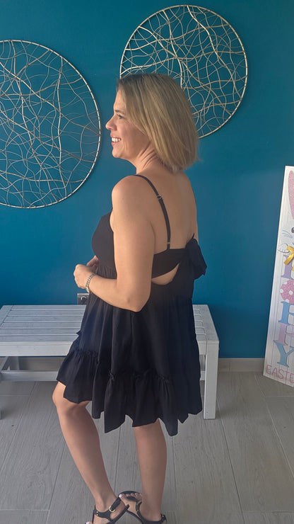 Black Mini Dress with hidden short