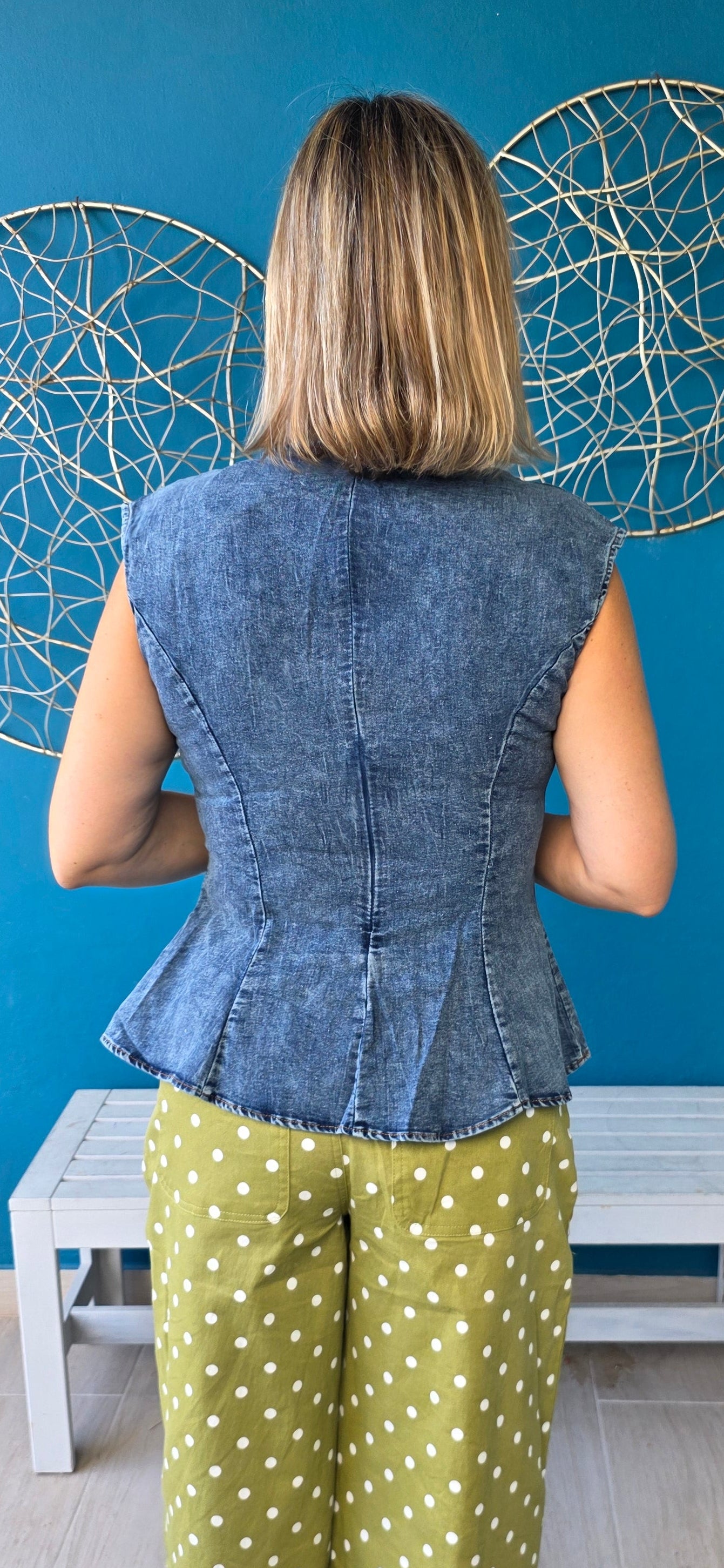 Valentina Denim Top