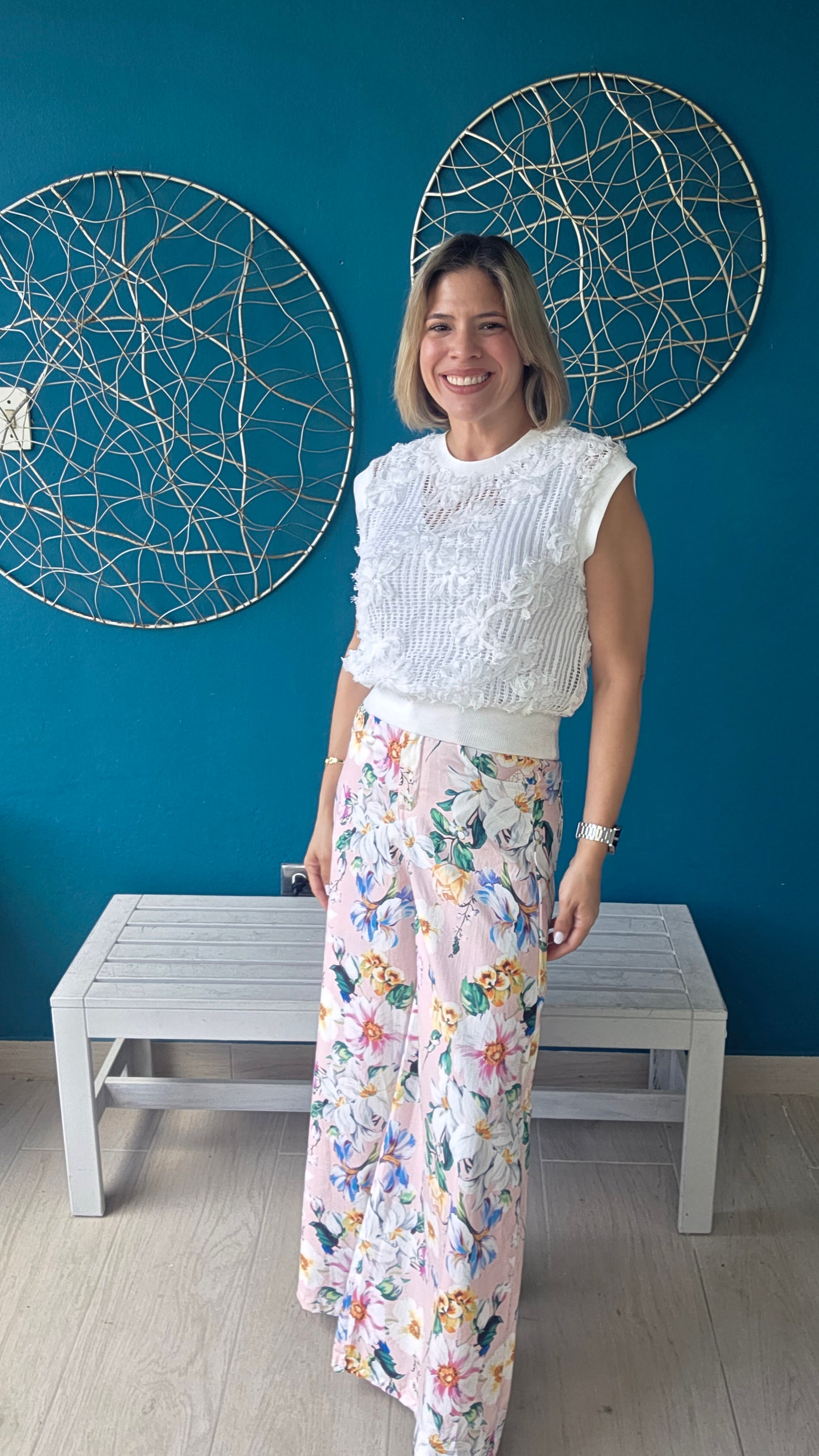 Flowers Palazzo Pants