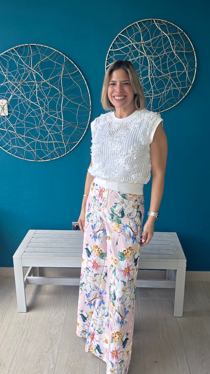 Flowers Palazzo Pants