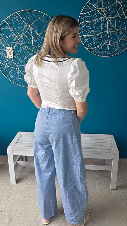 Pre Order - Studs Barrel Pants (Available Feb. 16-27)