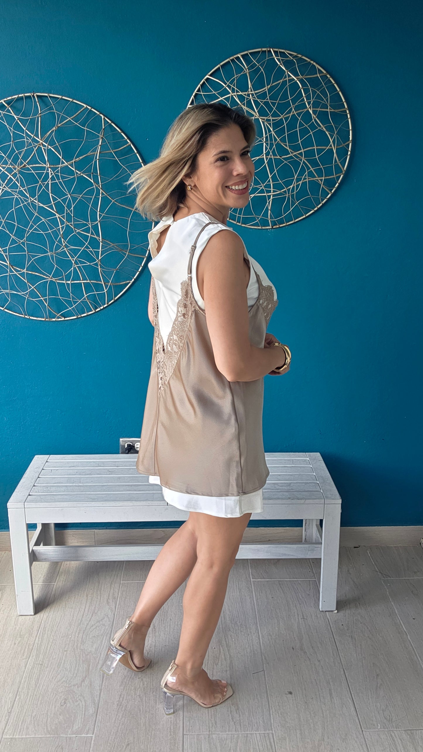 Leila Mini Dress - Mocha