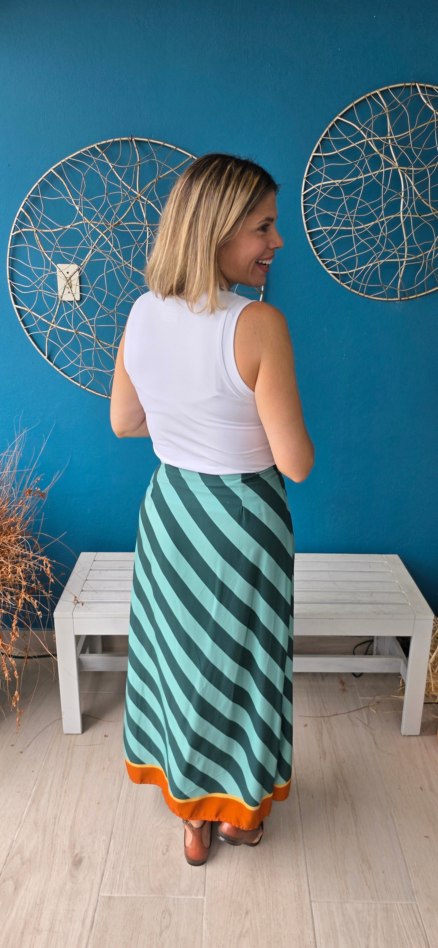 専用　Turquoise blue co Wrap Skirt　Lilly Lily Long Wrap Skirt – Simply Perfect