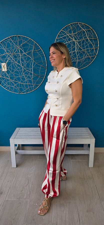 Vera Stripe Ballon Pants