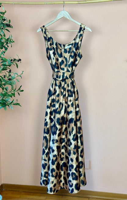 Leopard Belted Dress