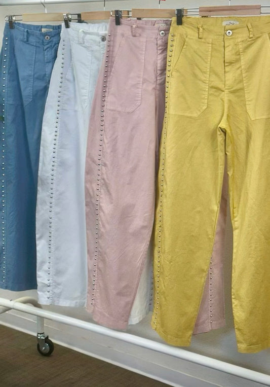 Pre Order - Studs Barrel Pants (Available Feb. 16-27)