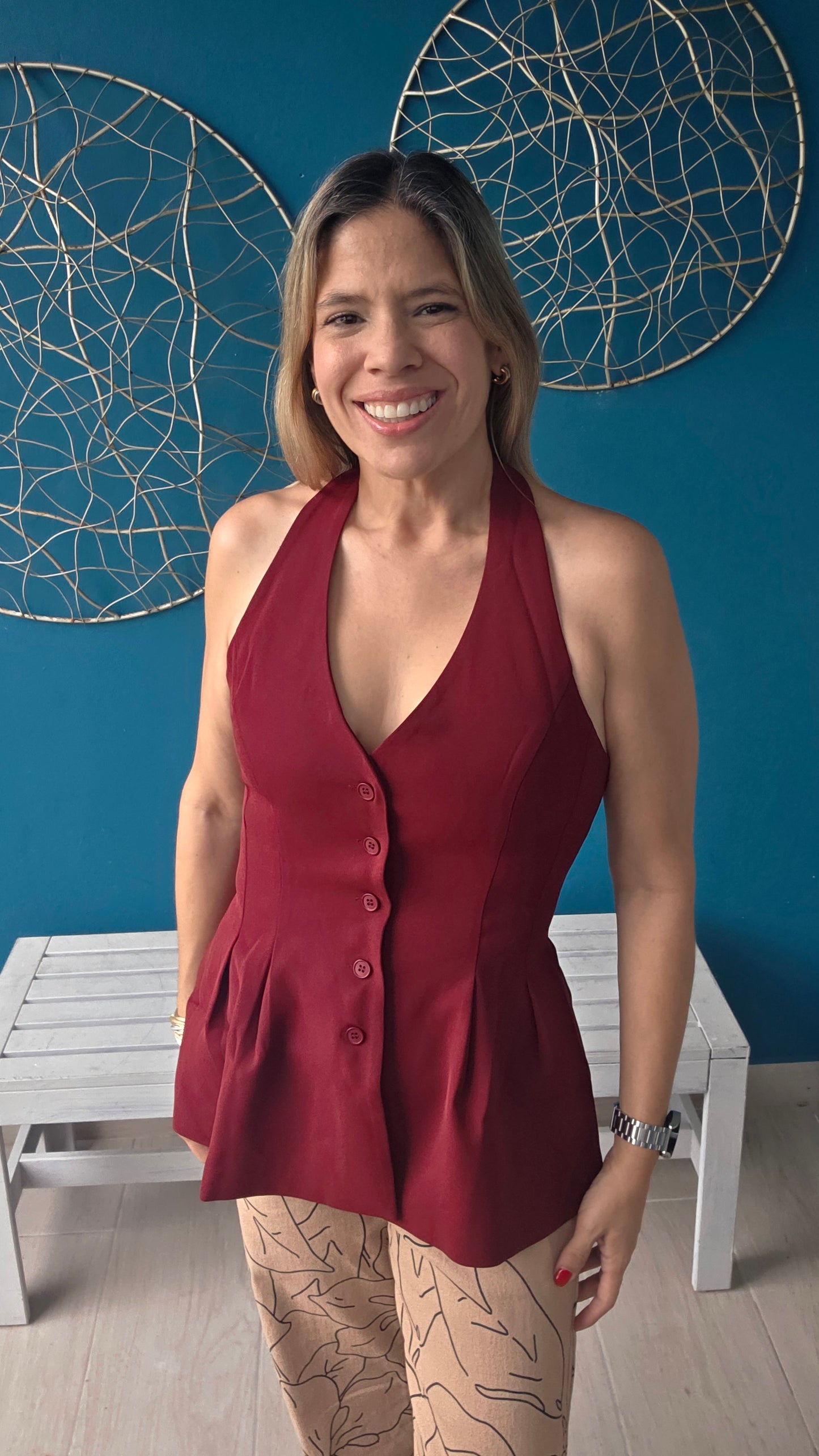 Shary Halter Vest Top