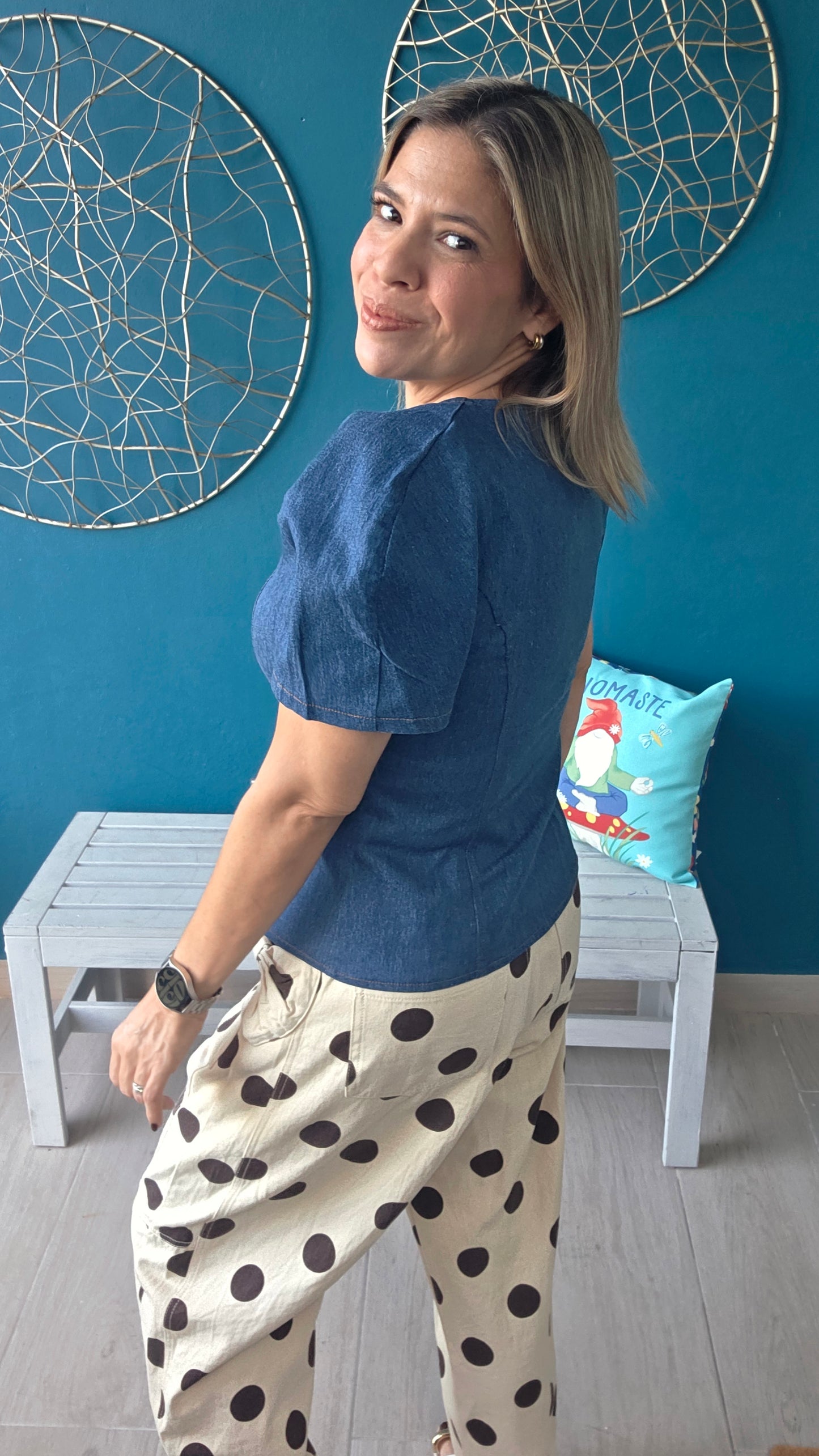 Debbie Denim Top