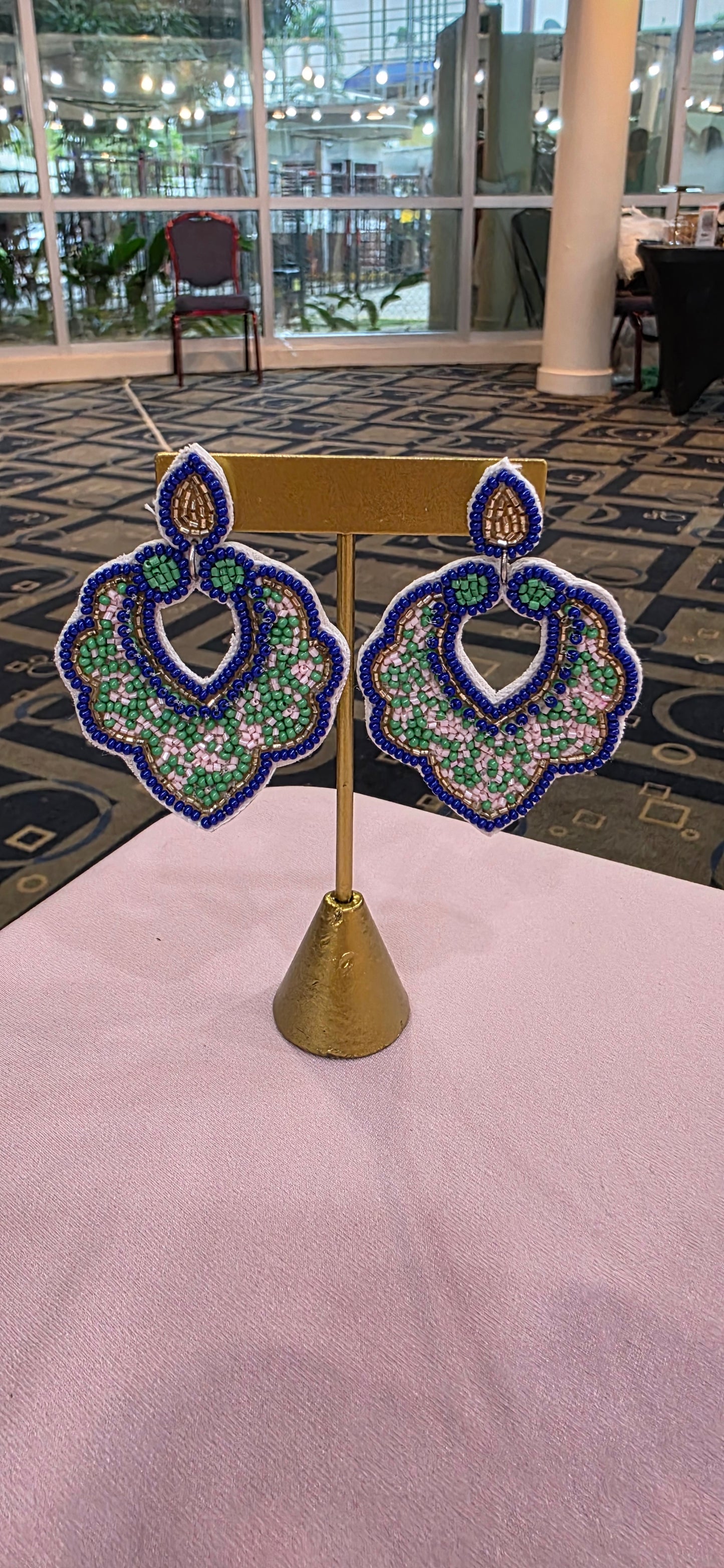 Peacock earrings