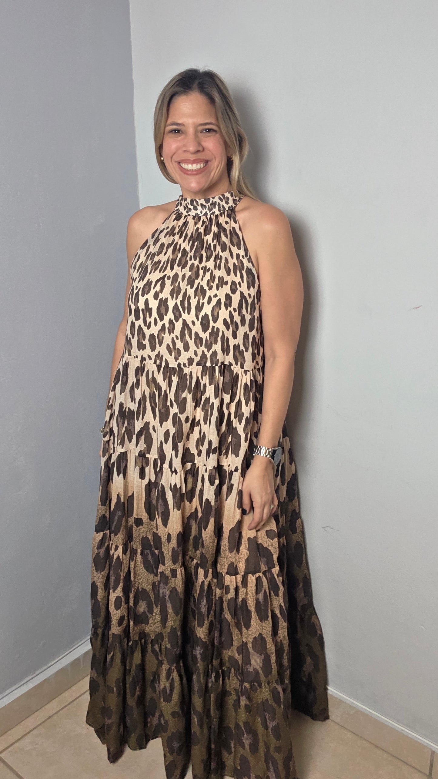 Animal Print Maxi Dress