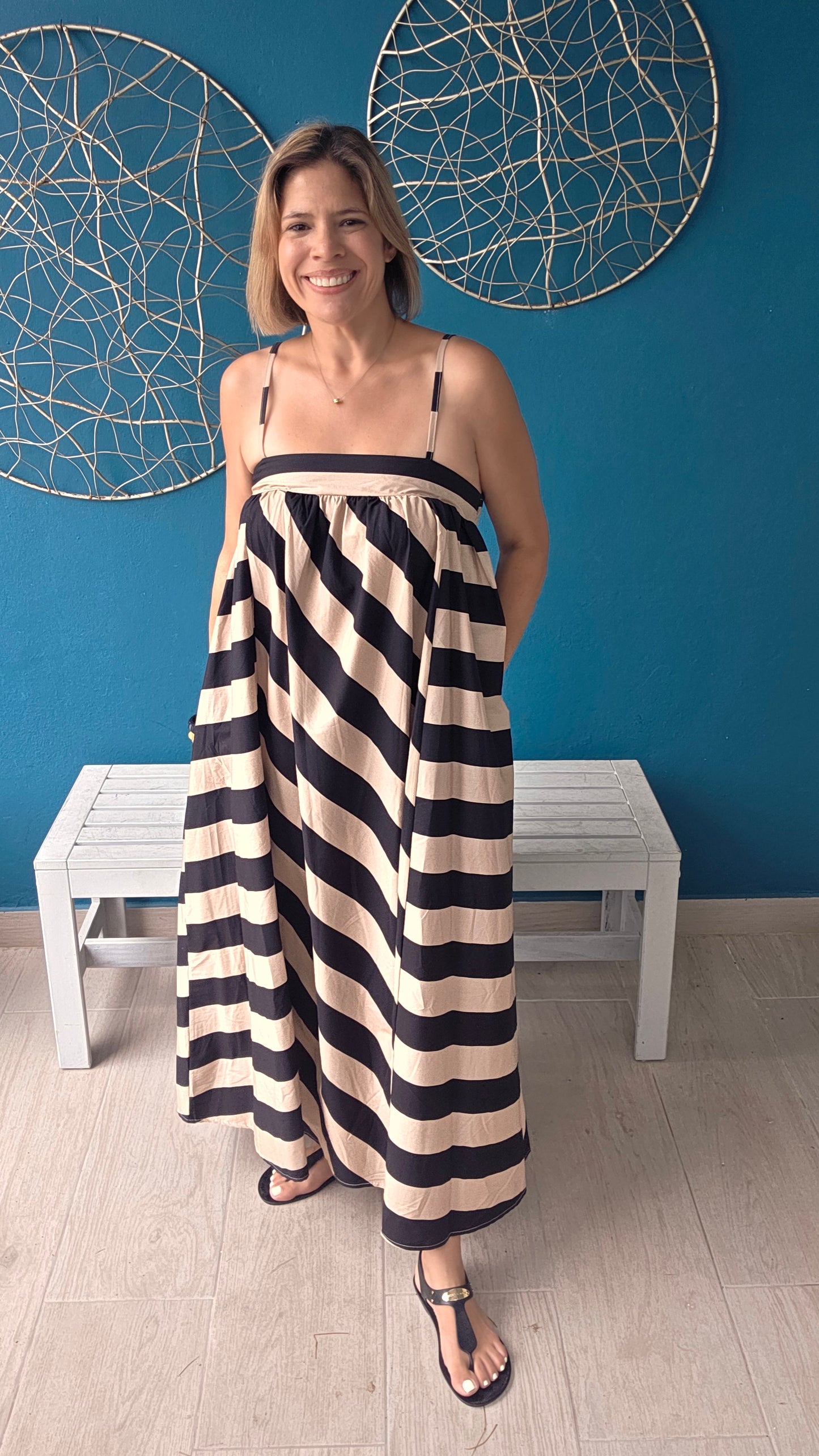 Stripes Cotton Dress