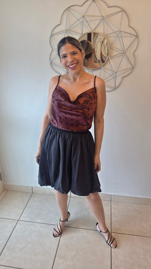 Black Bubble Skirt