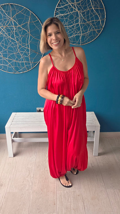 Aladin Style Satin Jumpsuit