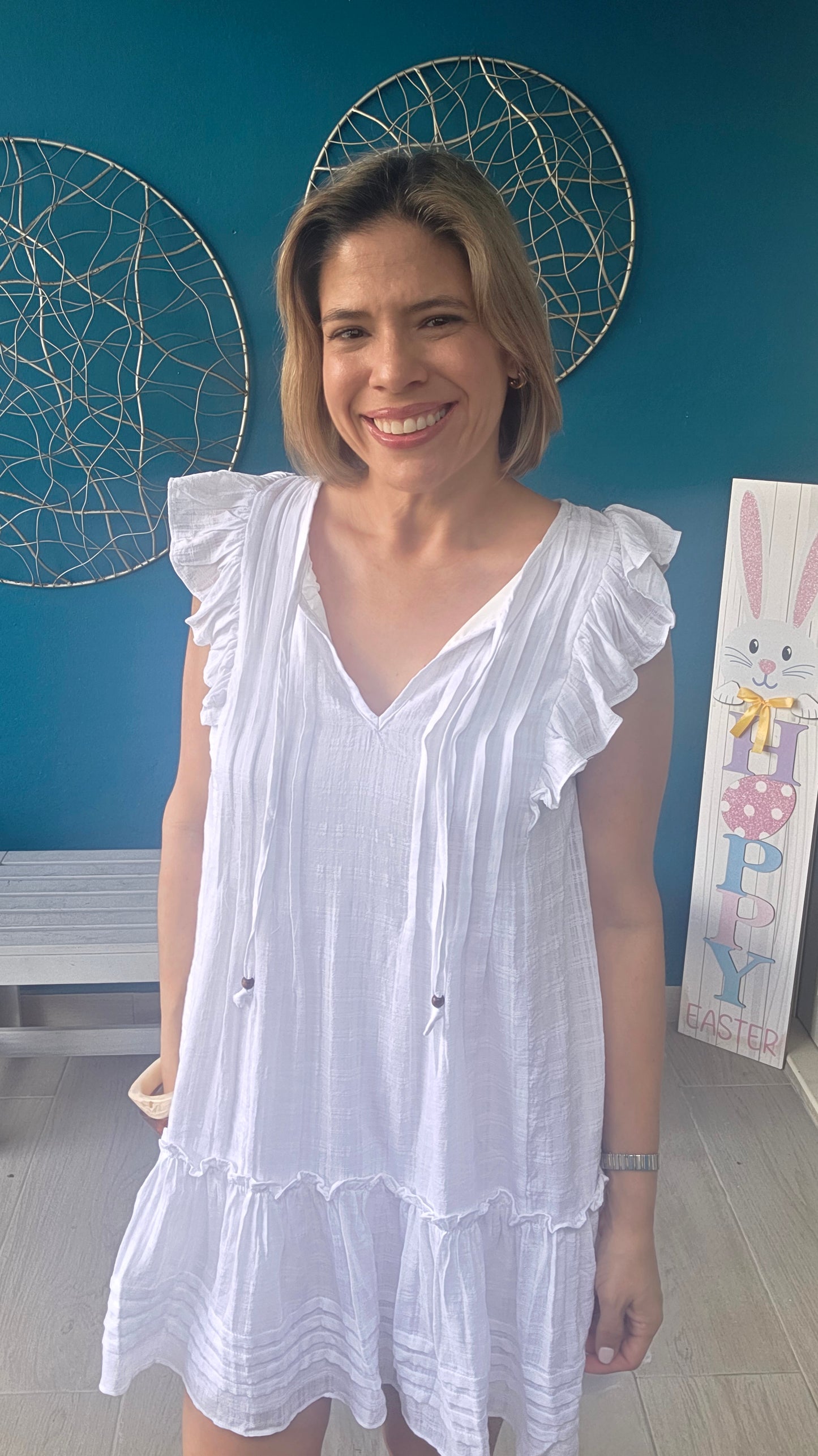 Valeria White Mini Dress