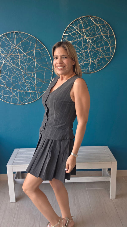 Striped Vest Mini Dress