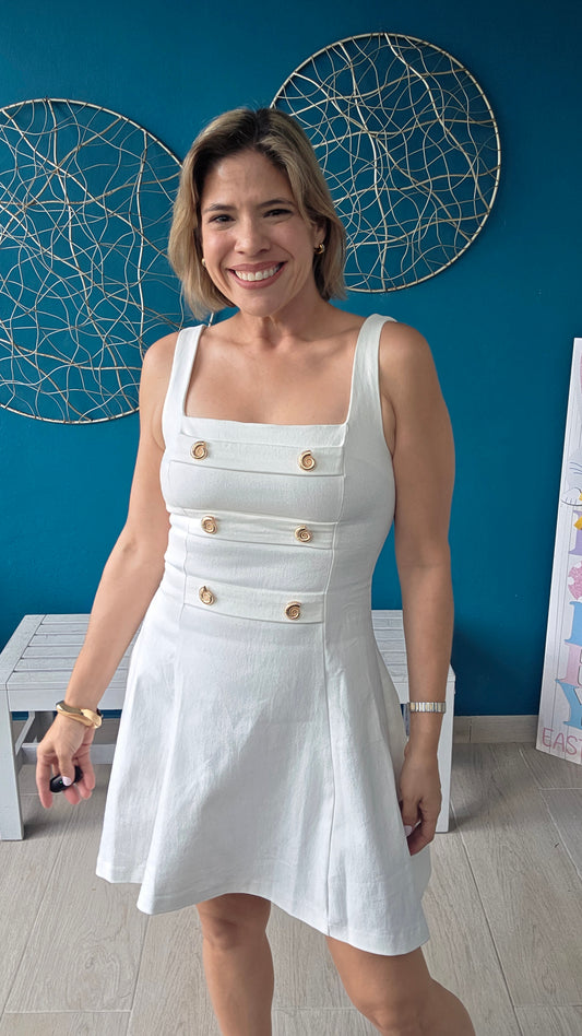 Alicia White Mini Dress