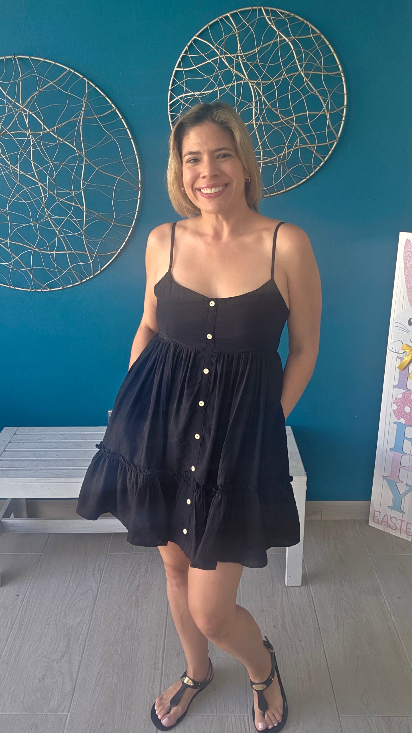 Black Mini Dress with hidden short
