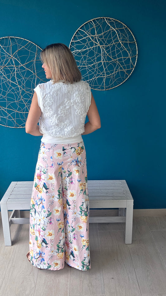 Flowers Palazzo Pants