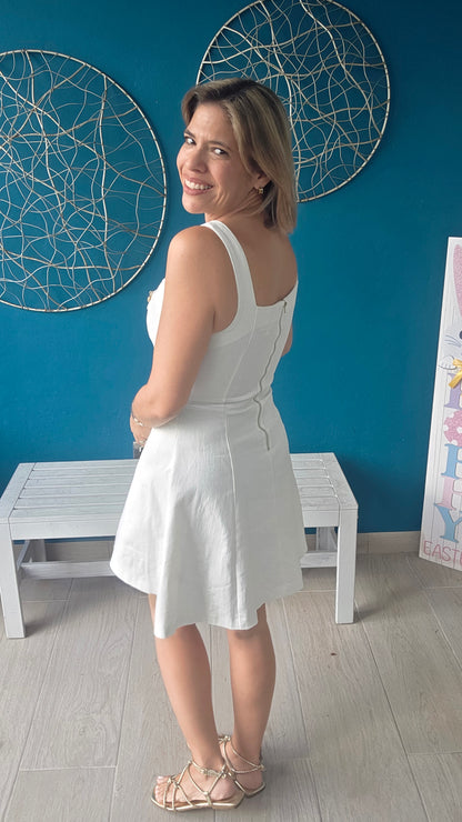 Alicia White Mini Dress