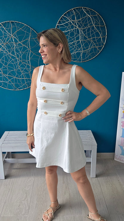 Alicia White Mini Dress
