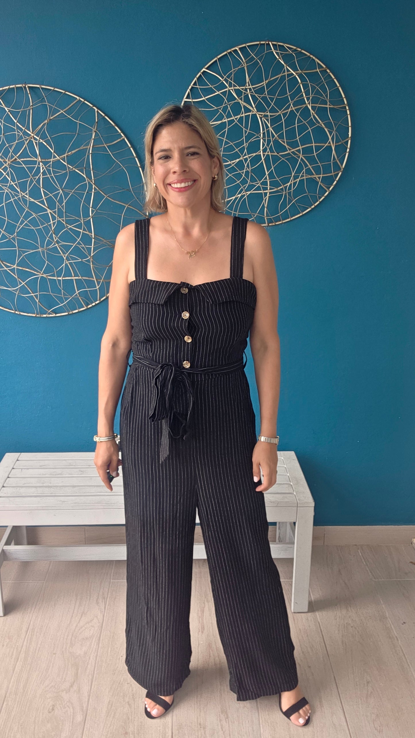 Striped Jumpsuit
