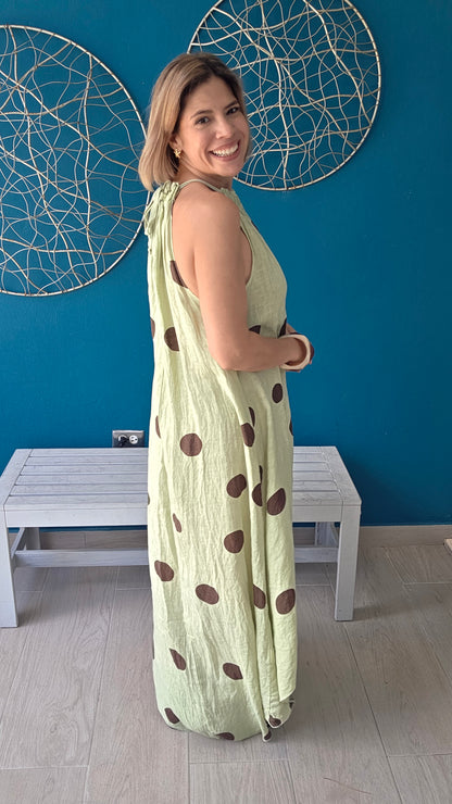 Polka Dots Halter Dress