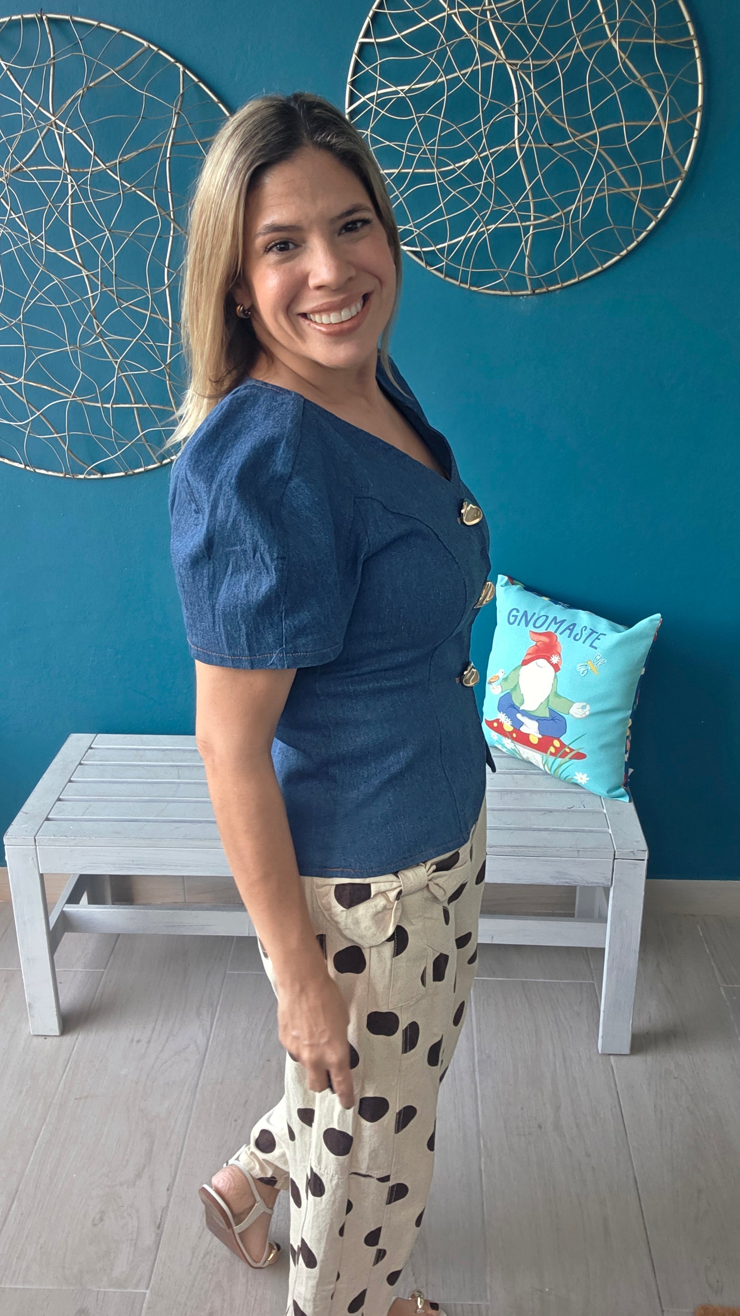 Debbie Denim Top