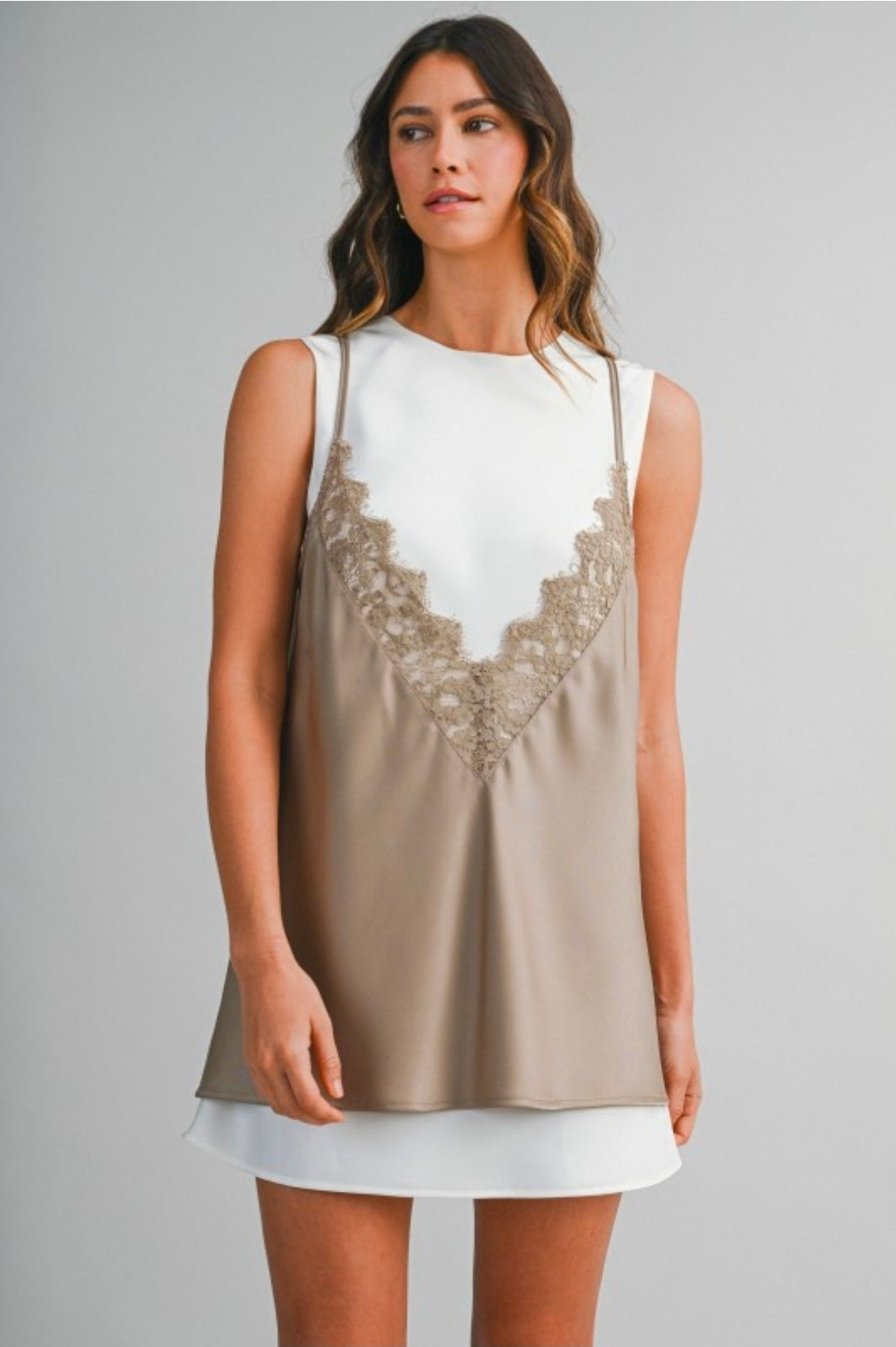 Leila Mini Dress - Mocha