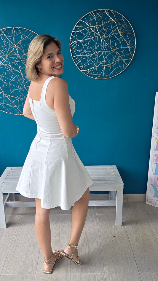 Alicia White Mini Dress