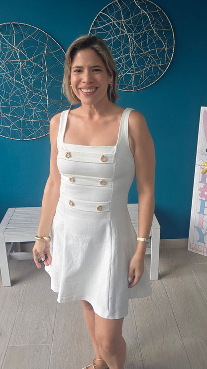 Alicia White Mini Dress
