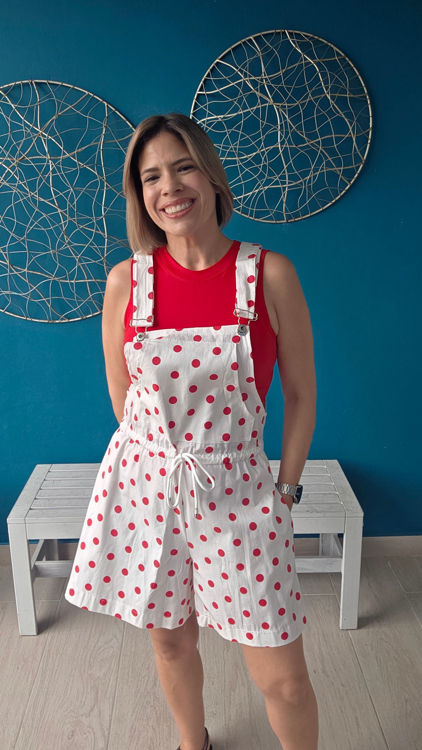 Polka Dot Overall