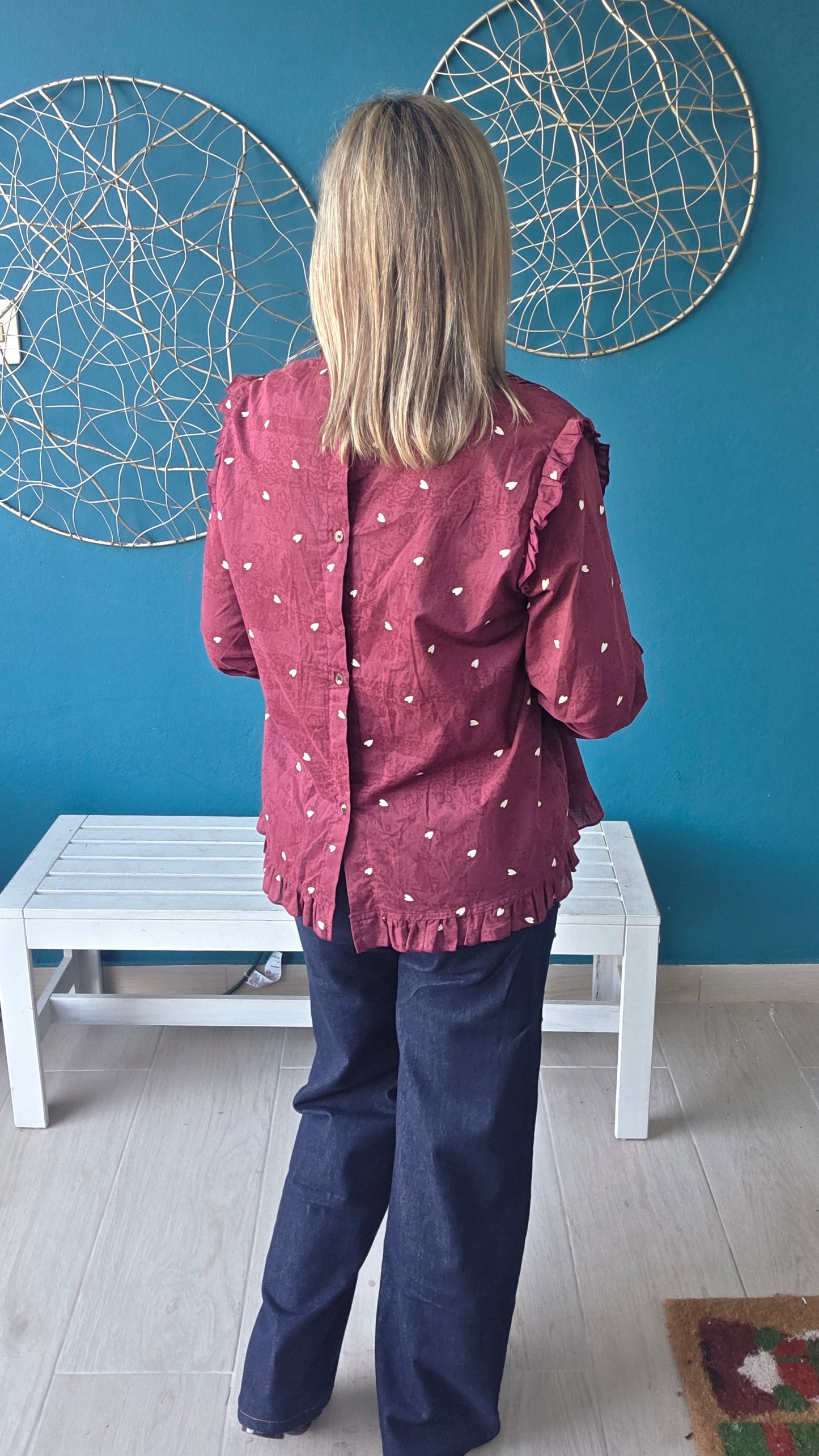 Hearts Long Sleeve Top