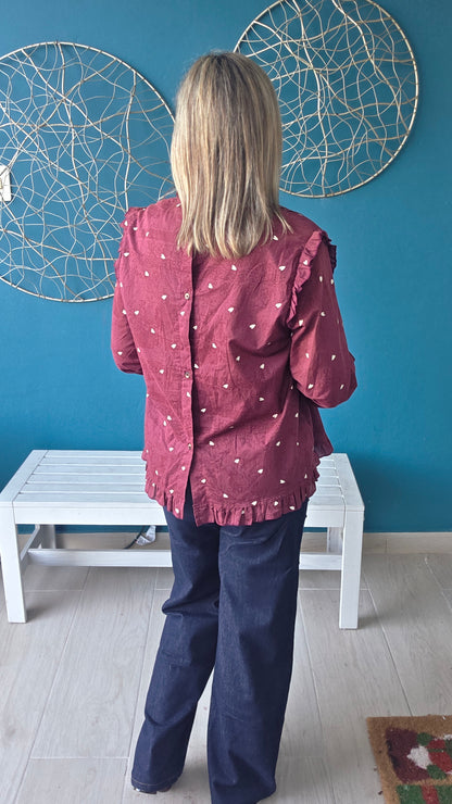 Hearts Long Sleeve Top