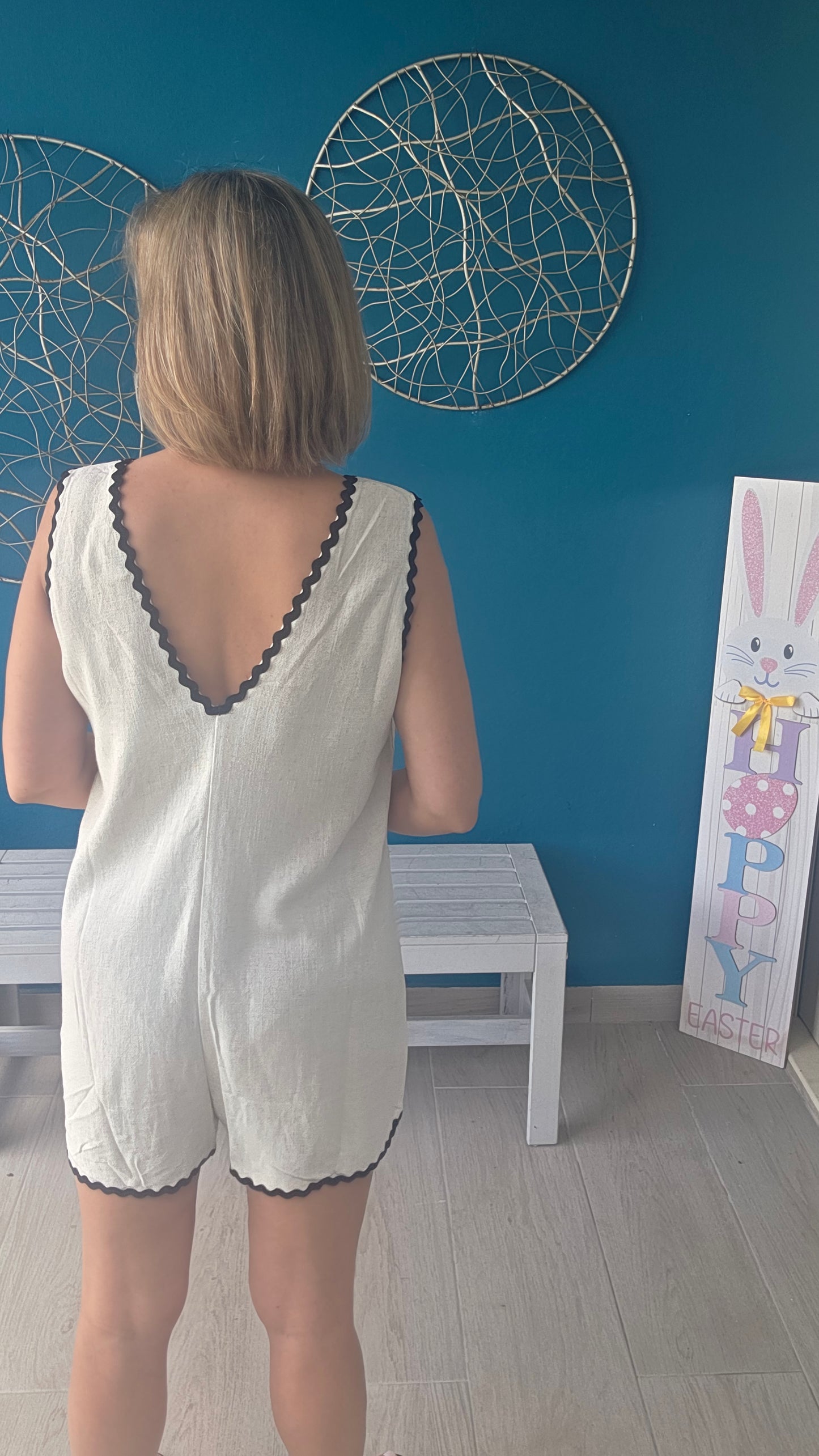 Rick Rack Trim Romper