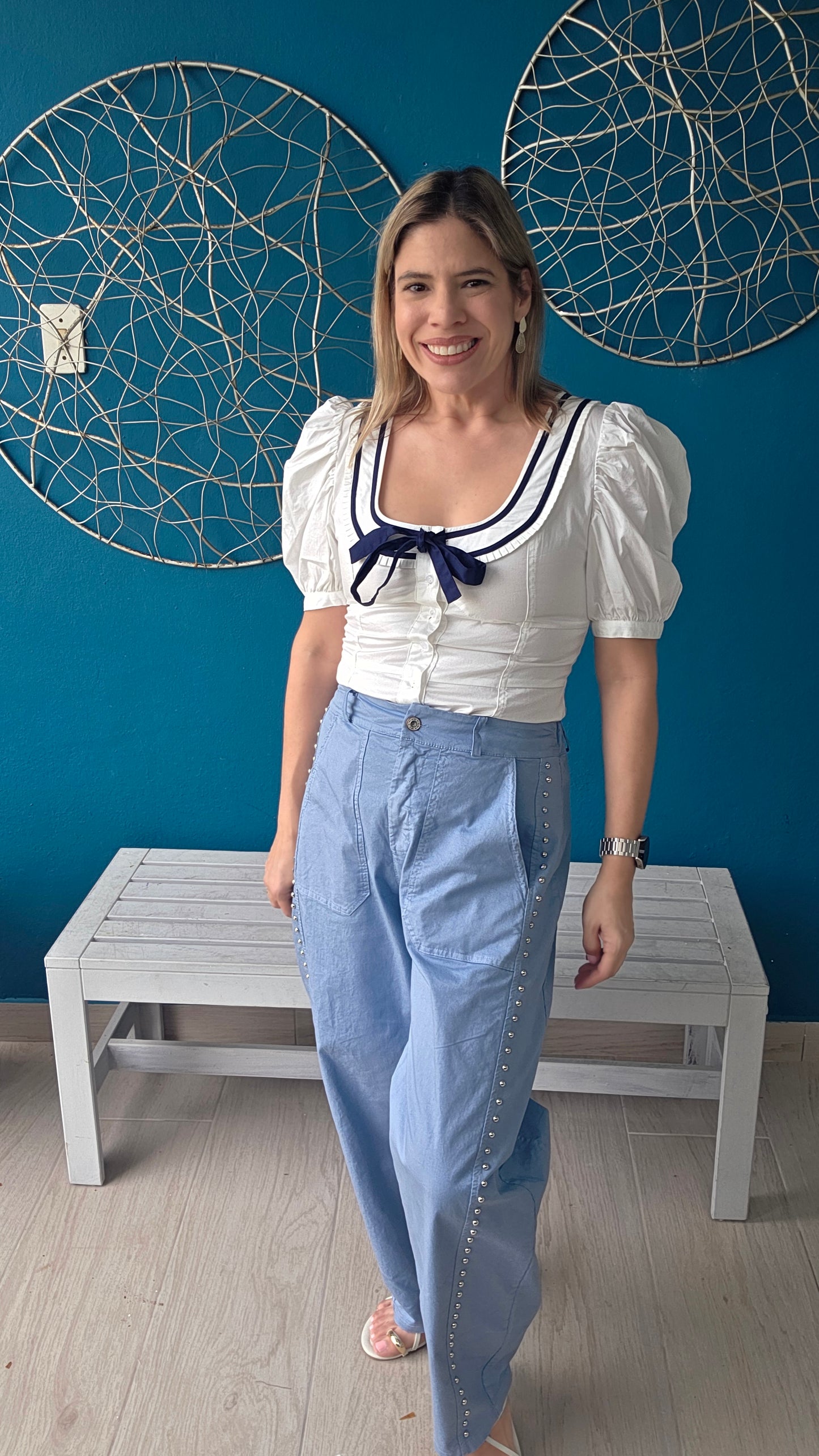 Pre Order - Studs Barrel Pants (Available Feb. 16-27)