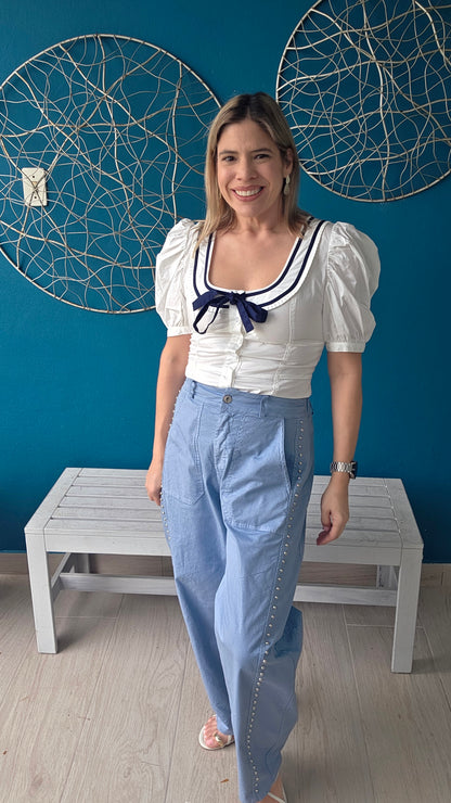 Pre Order - Studs Barrel Pants (Available Feb. 16-27)