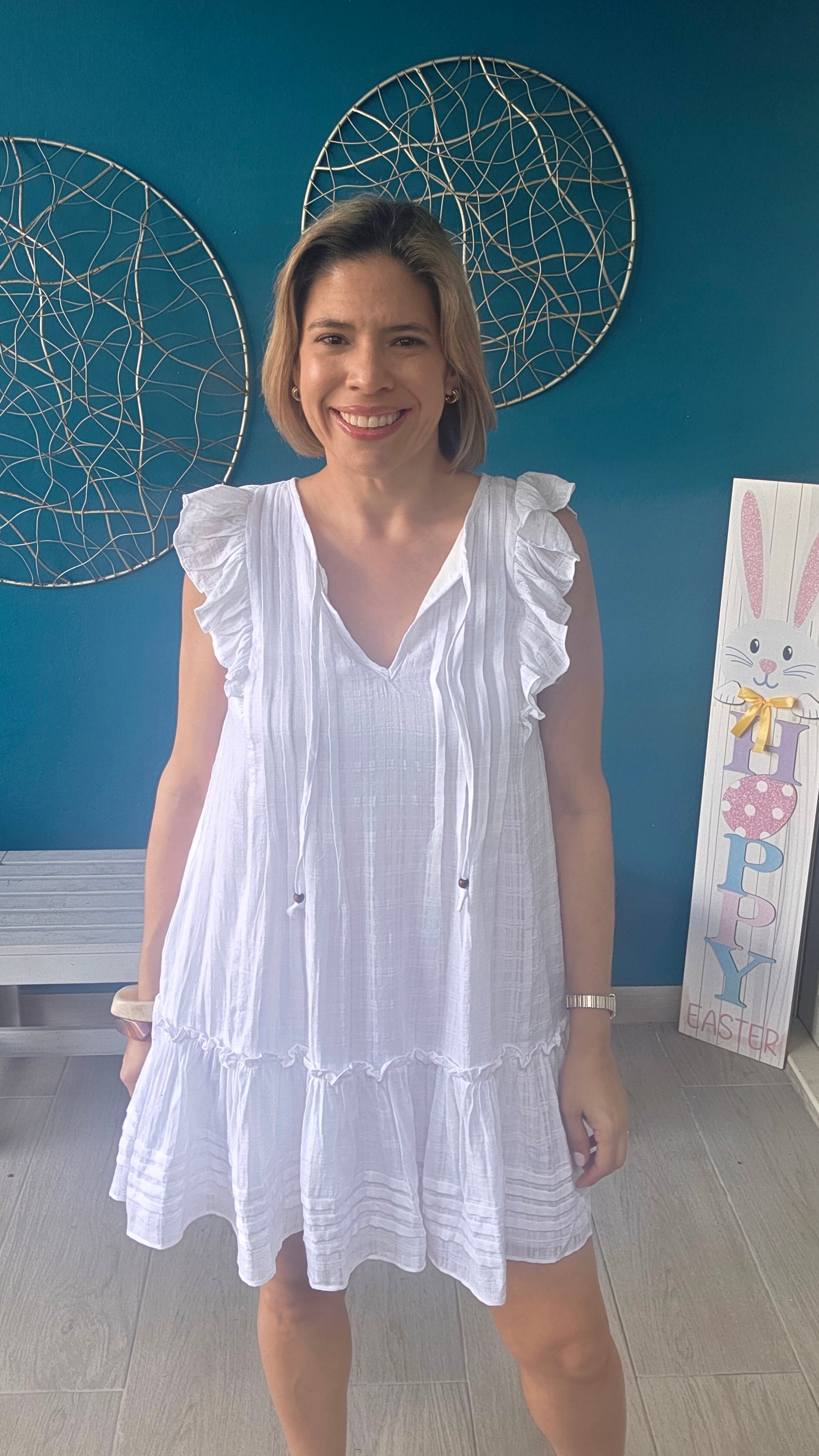 Valeria White Mini Dress