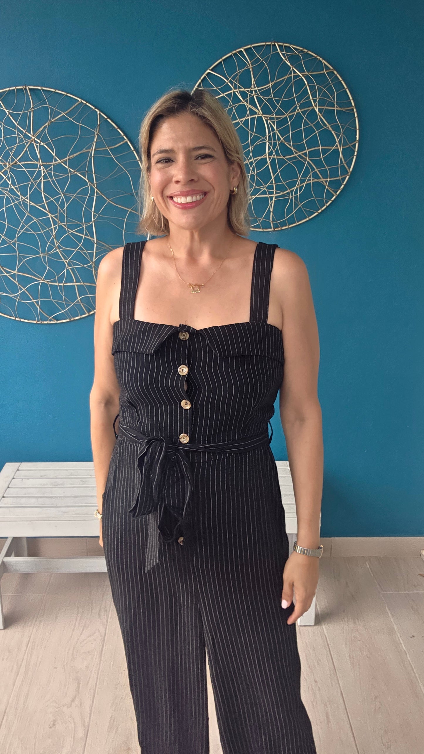 Striped Jumpsuit
