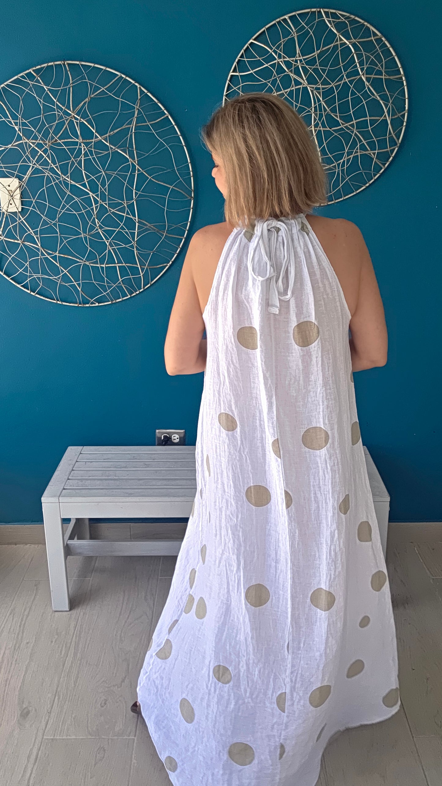 Polka Dots Halter Dress